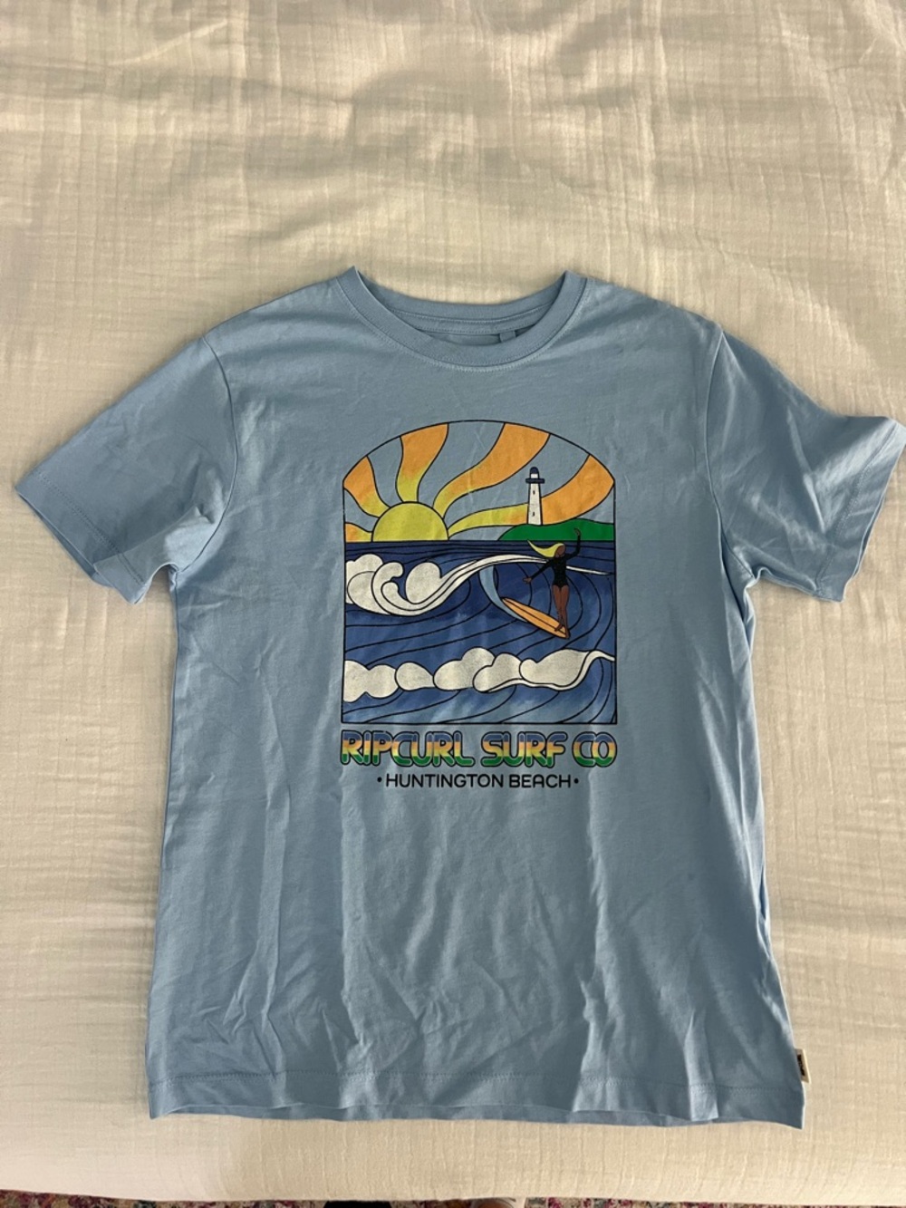 Rip Curl Kids Light Blue Crewneck Tee